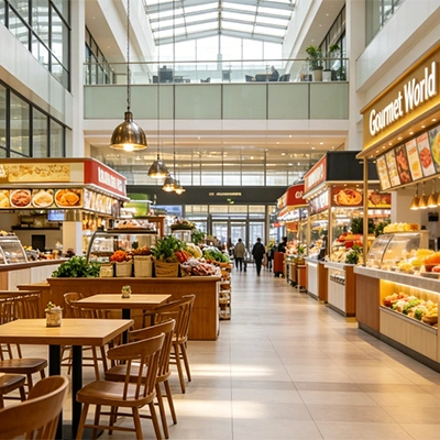 Soluciones de llamada y avisos inalámbricos para patios de comida
